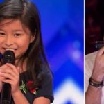 When the girl is about to perform a Celine hit, Simon rolls his eyes, but at the same time, her singing causes the whole audience to jump to their feet.